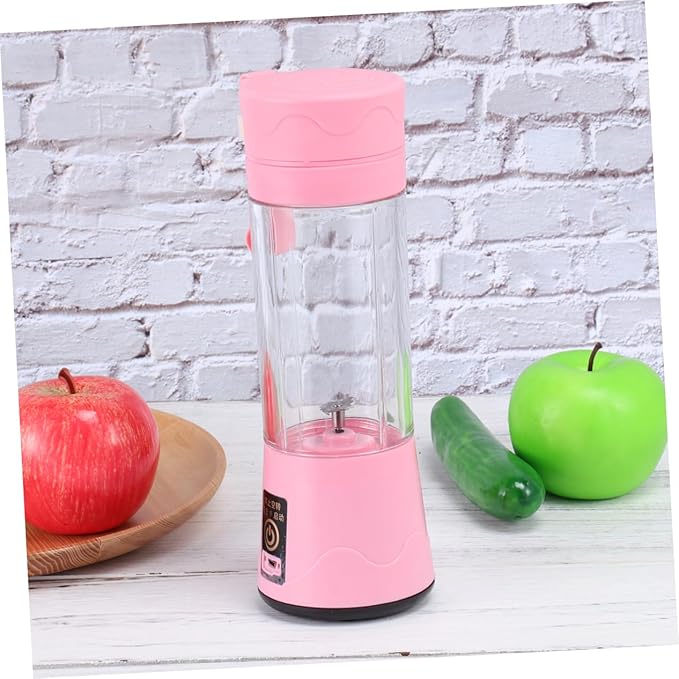380ml Portable Fruit Mixer Juicer Machine Small Pink Blender Cup Random Style