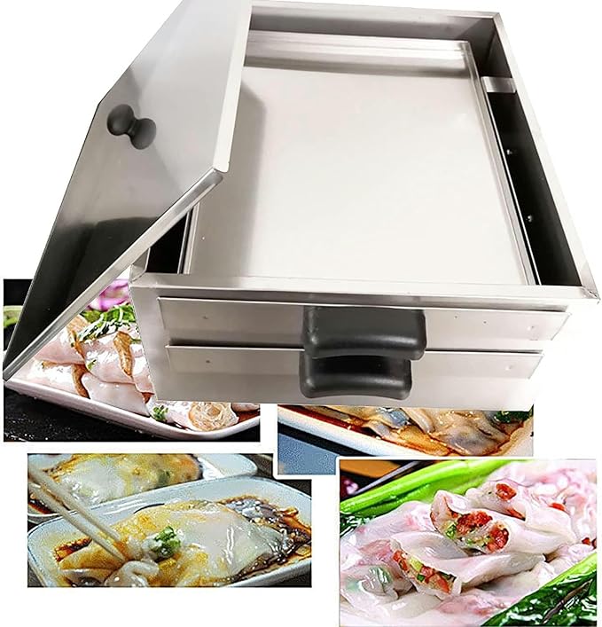 Cooking Rice Roll Stainless Steel Changfen Machine of Stainless Steel 2 -Layer 2 -Layer Rice Lick Roll Vaporizer ~/