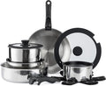 Country Kitchen Cookware Set with Removable Handle Oven &amp RV Safe Pots and Pans Set Stainless Steel Original