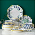 Dinnerware Sets Dish Set19 PcssCreativity Japanese-Style Porcelain Tableware Set with Plates and BowlsCeramic Dinner Set for Home Kitchen