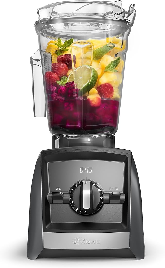 Vitamix A2500 Ascent Series Smart Blender Professional-Grade 64 oz. Low-Profile Container Slate (Renewed Premium)