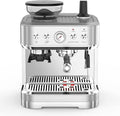 Espresso Machine with Milk Frother and Grinder All in One Cappuccino Latte Espresso Maker for Home Barista Built-In Bean Grinder 85 oz Removable Water Tank Coffee maker Machine