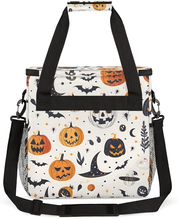 Cartoon Pumpkin Coffee Maker Carrying Bag Cute Pumpkin Travel Storage Bag Compatible with K-Mini or K-Mini Plus Single Serve Coffee Brewer Carrying Case with Multiple Pockets &amp Shoulder Strap