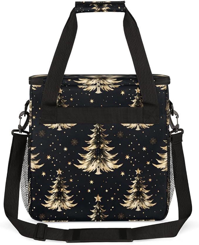 Gothic Tree Christmas Coffee Maker Carrying Bag Portable Travel Storage Tote Bag Compatible with K-Mini or K-Mini Plus Single Serve Coffee Brewer Carrying Case with Multiple Pockets &amp Shoulder S