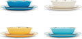Fox Run Melamine Dinnerware Set Multicolor 12 Piece