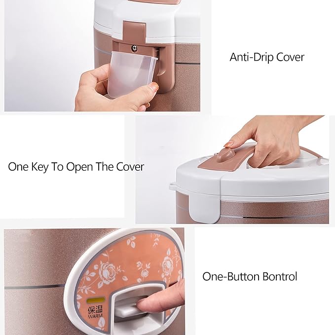 Household Rice Cooker - Rice Cooker With Automatic Keep Warm Function Multifunctional Rice Cooker Large Capacity Rice Cooker Suitable For Brown Rice White Rice Porridge Soup (Size : 4L)