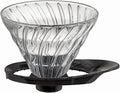 HARIO VDGR-02-B V60 Heat-resistant Glass Transmission Dripper 02 For 1-4 Cups Black Made in Japan