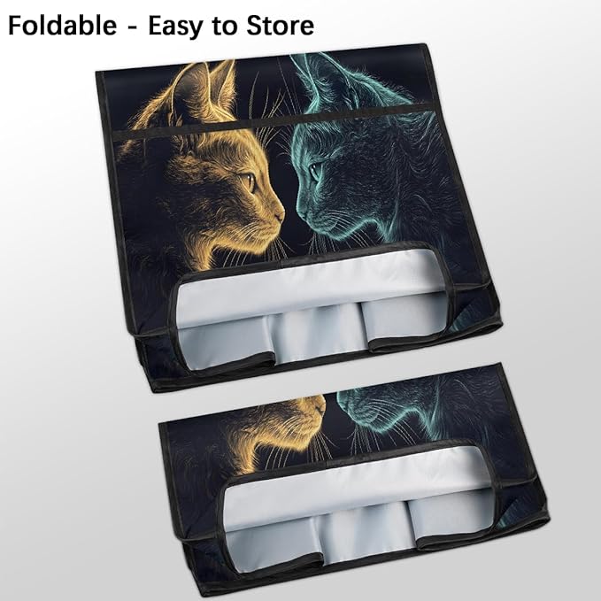 cfpolar Kitchen Aid Mixer Cover Compatible with 6-8 Quarts Cute Golden Cat Blue Kitten Stand Mixer Cover Kitchen Aid Mixers Accessories Appliance Organizer Bag Dust Covers with Zipper Pocket