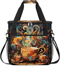 cfpolar Coffee Maker Storage Bag Waterproof Travel Carrying Storage Tote Bag Organizer Case Compatible with K-Mini or K-Mini Plus And Suitable for Other Accessories With Pockets for K-Cup Pods