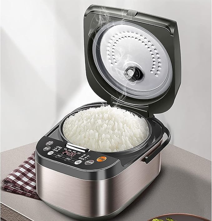 Rice Cooker 4L Large Capacity Smart Appointment Household Large Capacity Rice Cooker Dual use for Cooking Soup and Rice
