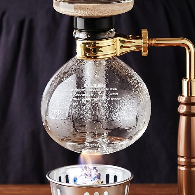Syphon Coffee Maker 3 Cup Siphon Coffee Brewer Vacuum Coffee Maker Preserve The Original Flavor Of Coffee for Home Office Clubhouse