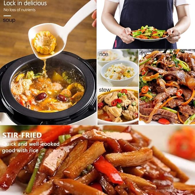 2000w Automatic Cooking Machine360° Rotation Pot Commercial Auto Stir Fry Machine 3D Heating 3 Speed Modes with Smart Touch for Stir Frying/Soup/Rice Home &amp Kitchen