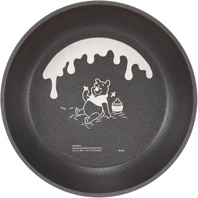 Skater ANFP2-A Pots &amp Frying Pans 4-Piece Set with Handle (Pots 7.9 inches (20 cm) Frying Pans 7.9 inches (20 cm) Lid and Handle 4-Piece Set IH Compatible Disney Winnie the Pooh