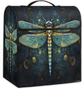 Kitchen Aid Mixer Cover Ethnic Turquoise Dragonfly Stand Mixer Cover Compatible with 6-8 Quarts Stand Mixers Dust Covers with Zipper Pocket Foldable Washable Kitchen Aid Organizer Bag