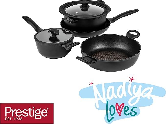 Nadiya x Prestige Nesting Cookware Set 4 Piece