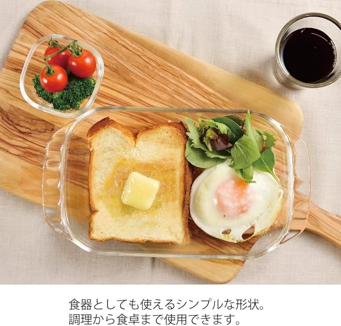 HARIO(ハリオ) HTZ-2808 Toaster Plate 3個セット transparent