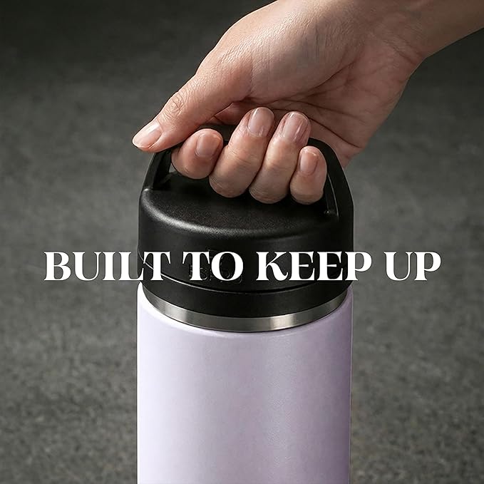 ESPRO P0 Ultralight French Press Coffee Maker for Travel Vacuum Insulated Stainless Steel 16 Ounces Light Pink