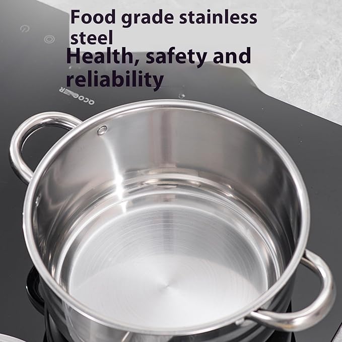 Premium Nonrust Steel Cookware Set Complete Kitchens Essential with Soup Pots Saute Pan and Accessories for Modern Cooki