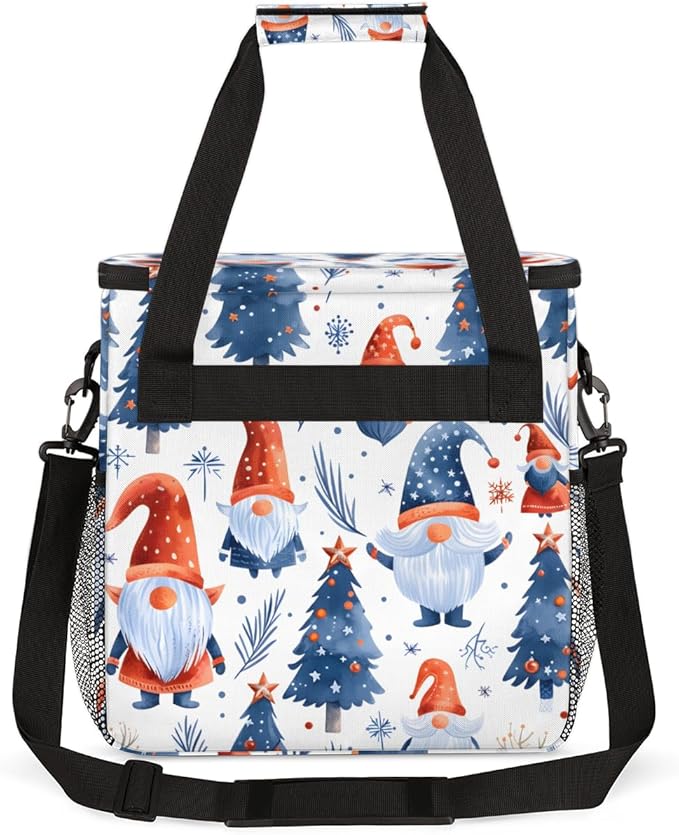 Mystical Tree Xmas Coffee Maker Carrying Bag Portable Travel Storage Tote Bag Compatible with K-Mini or K-Mini Plus Single Serve Coffee Brewer Carrying Case with Multiple Pockets &amp Shoulder Stra