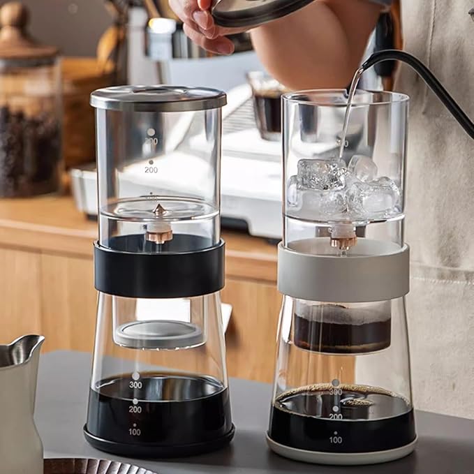 Cold Brew Drip TowerCold Brew Drip Coffee MakerSlow Drip Coffee Machinew/Adjustable Dripping SpeedStainless Steel Filter600 Ml Glass Pot