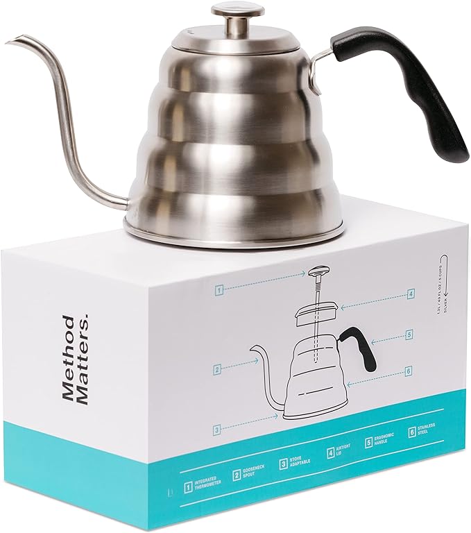 Barista Warrior Gooseneck Kettle &amp French Press Coffee Maker