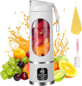 Digital Display Juicer Portable Multimode Blender with Smart LED Display Fresh Juice Blenders for Diet-Friendly Leak Proof Design for Smoothies Liquid Diet (White)