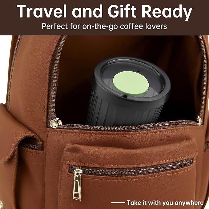 Portable Coffee Maker for Camping &amp Travel Coffee Press - All-in-One French Press Pour-Over &amp Espresso Style Manual Brewer Small Coffee Maker for Full Bodied Coffee Without Grit Less Bitte