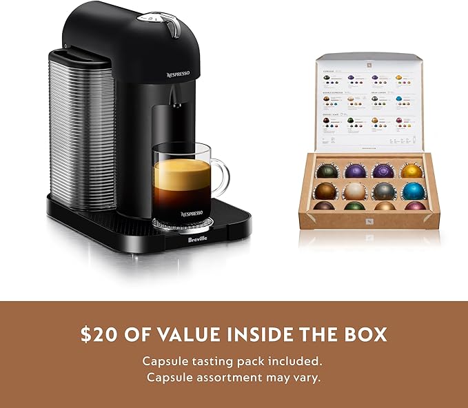 Nespresso Vertuo Coffee and Espresso Maker by Breville Matte Black