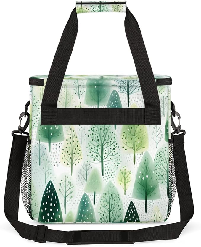 Graffiti Tree Coffee Maker Carrying Bag Christmas Tree Travel Storage Bag Compatible with K-Mini or K-Mini Plus Single Serve Coffee Brewer Carrying Case with Multiple Pockets &amp Shoulder Strap
