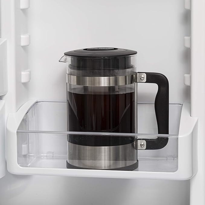 Primula Kedzie Deluxe Cold Brew Iced Coffee Maker Comfort Grip Handle Durable Glass Carafe Removable Mesh Filter 6 Cup Brushed Stainless Steel