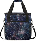 Galaxy Universe Starry Sky Coffee Maker Carring Bag Travel Carrying Storage Tote Bag Compatible Portable Single Serve Coffee Brewer Case with Pockets for K-cup Pods