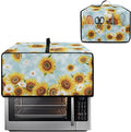Doojoayie Small Appliance Covers Waterproof Toaster Oven Cover 6 Slice Kitchen Appliance Dust Protector 19.7x16x 10 Compatible with Toaster/Bread Machine Sunflower Print