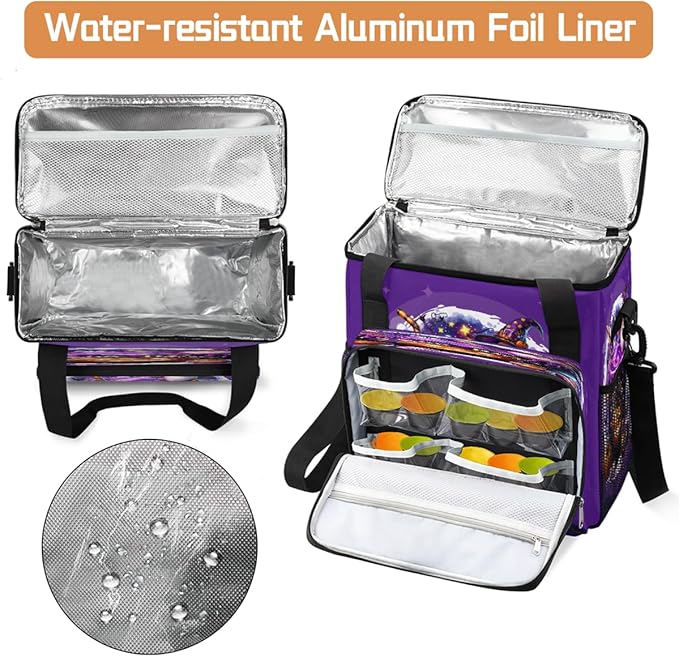 Halloween Potion Pumpkin Gnome Coffee Maker Carring Bag Travel Carrying Storage Tote Bag Compatible with Keurig K-Mini or K-Mini Plus Portable Single Serve Coffee Brewer Case with Pockets