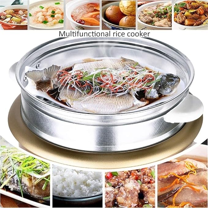 Rice Cooker Household Non-Stick Rice Cooker Keep Warm Function One-Key Cooking for 1-5 People (3L) ()