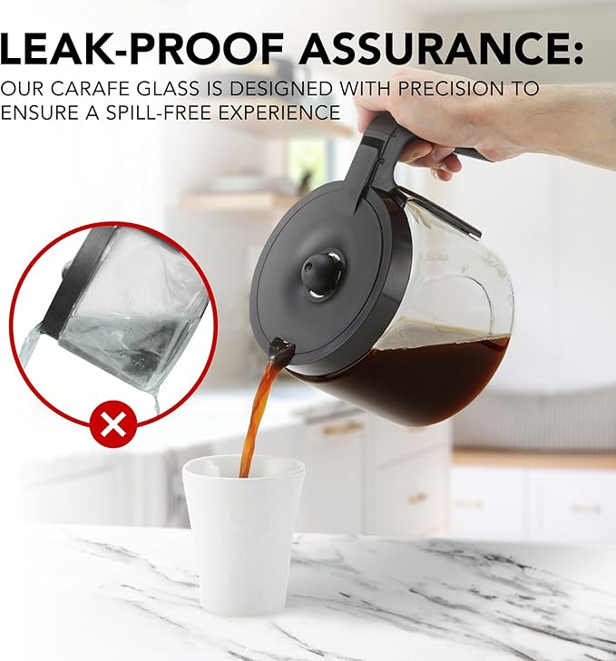 12-Cup Coffee Carafe Compatible with Keurig K-Duo Essentials K Duo Hot &amp Iced – Will NOT Fit Keurig K-Duo Single Serve