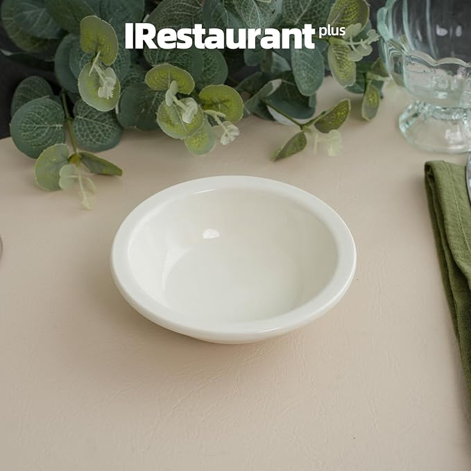 Stoneware Wide Rim Commercial Grade Dinnerware (America White Cup 3.5oz)