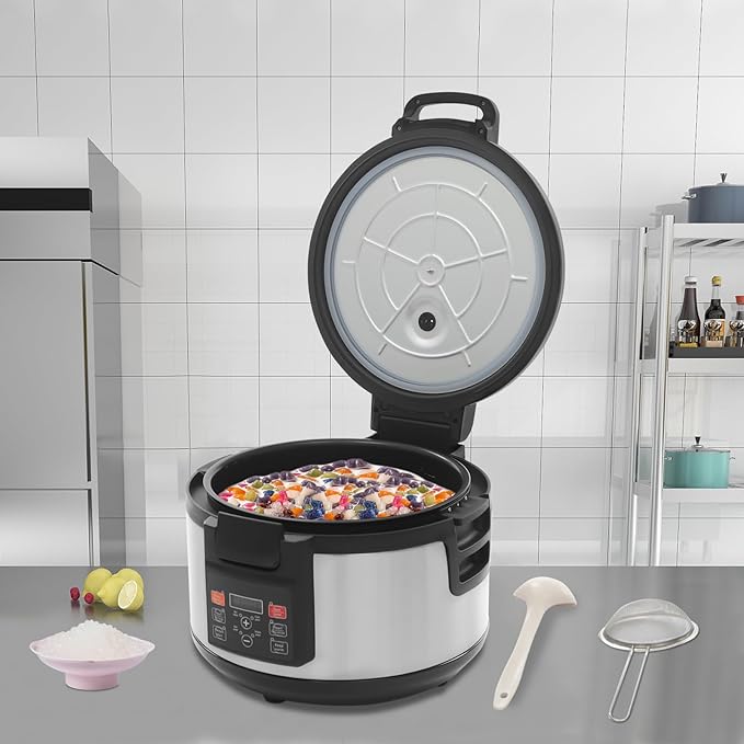 4.2 Gallons Commercial Pearl Cooker Boba Maker Machine 2200W Pearl Maker With Time Setting For Cooking Tapioca Sago Pudding Jelly Etc For Milk Tea Stores Home