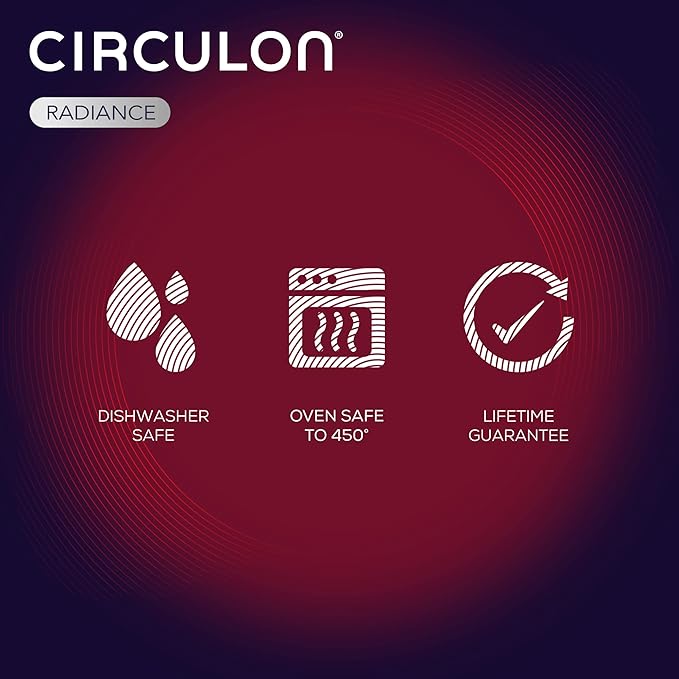 Circulon Radiance Hard-Anodized Nonstick Straining Saucepan 3-Quart Gray
