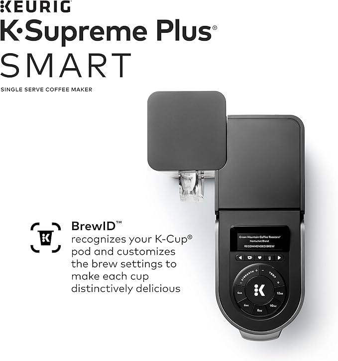 Keurig K-Supreme Plus SMART Single Serve Coffee Maker Milk Frother for Hot and Cold Milk Foam