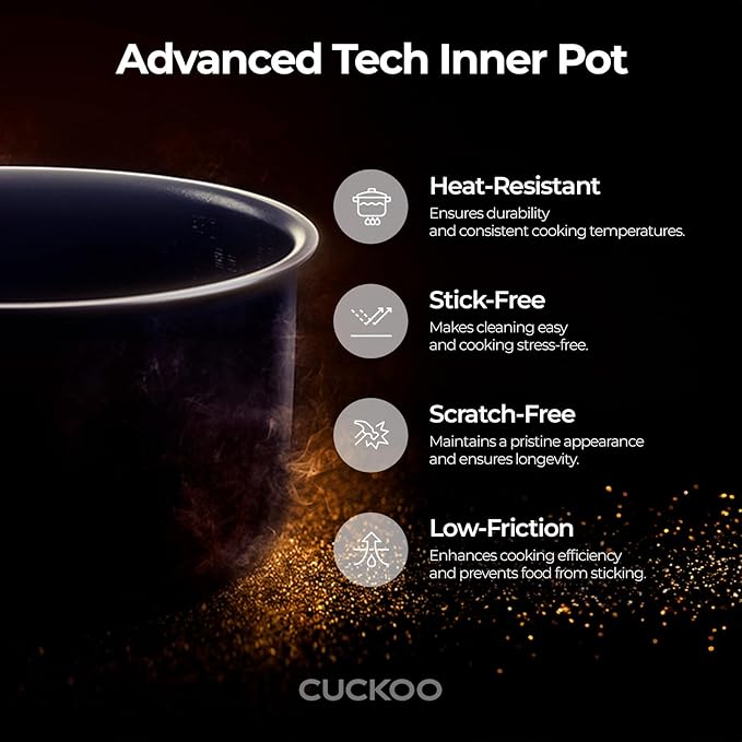 CUCKOO Micom Rice Cooker 6 Cup Uncooked / 12 Cup Cooked Korean Fuzzy Logic Rice Cooker with Delay Timer &amp Keep Warm Setting Versatile Food Steamer with Non-Stick Inner Pot Silver (CR-0632F)