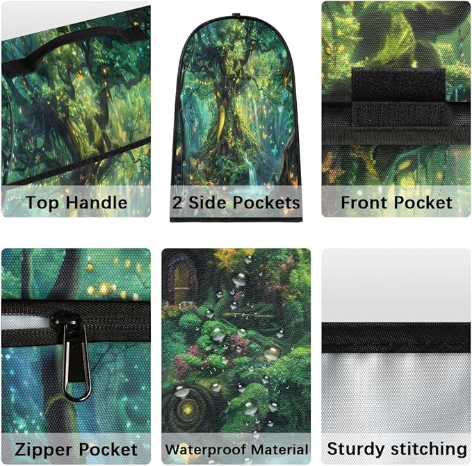cfpolar Kitchen Aid Mixer Cover Compatible with 6-8 Quarts Tree Of Life Butterfly Green Stand Mixer Cover Kitchen Aid Mixers Accessories Appliance Organizer Bag Dust Covers with Zipper Pocket
