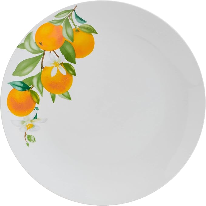 Studio Nova Oranges 12 Piece Dinnerware Set Service for 4 White