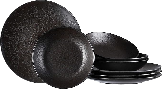 Ritzenhoff &amp Breker Kitwe 8-Piece Dinner Set Black-Brown