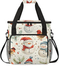 Fantastic Santa Claus Coffee Maker Carrying Bag Graffiti Santa Claus Travel Storage Bag Compatible with K-Mini or K-Mini Plus Single Serve Coffee Brewer Carrying Case with Pockets &amp Shoulder Str