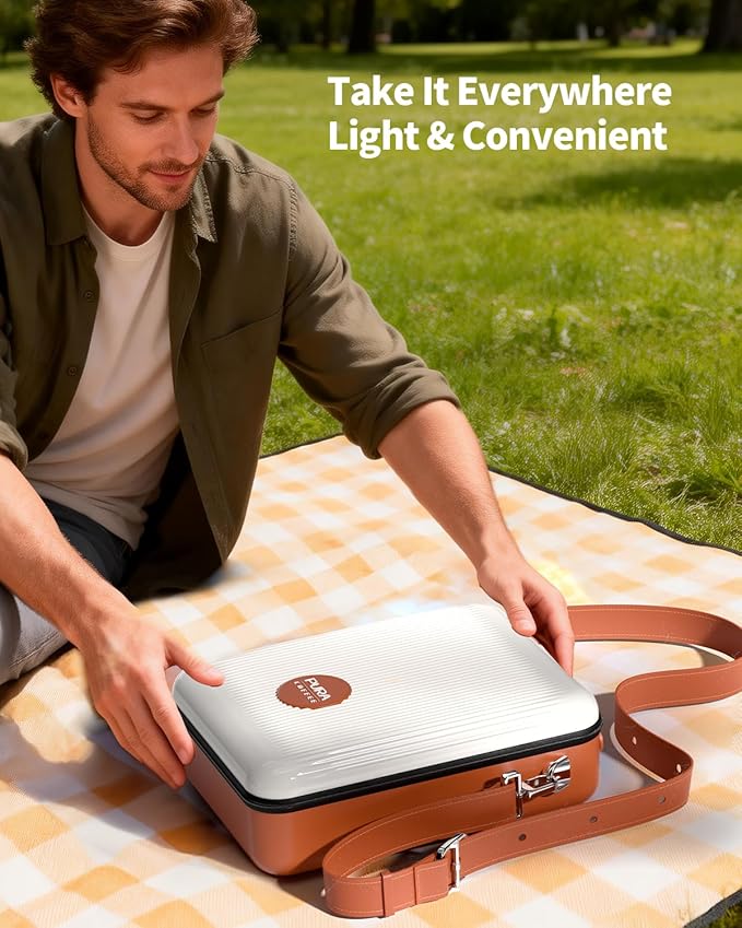 Portable Espresso Machine Carrying Bag EVA &amp PU Travel Coffee Maker Bag with Dual Crossbody &amp Handheld Straps for Travel Espresso Maker RV Car Camping Travelling Hiking Office Home