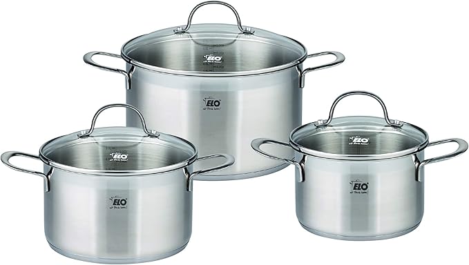 ELO Saucepan Set Stainless Steel