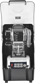 OmniBlend Omni-Q TM-800BQ Commercial Quiet Smoothie Blender Full Sound Enclosure 1.5 Liter BPA-Free Container Self Cleaning Heavy Duty 3 Speed (White)