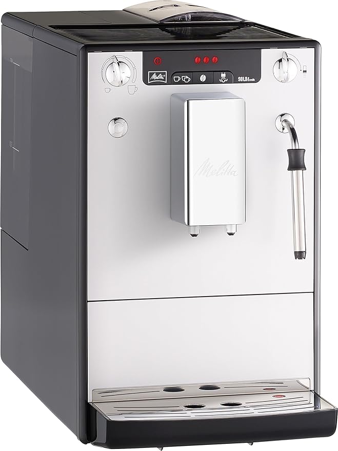 Melitta Caffeo Solo &amp Milk Bean to Cup Espresso/Cappuccino Coffee Machine Silver/Black
