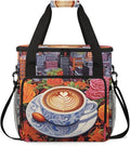 Fresh Brewed Coffee Coffee Maker Travel Bag for Keurig K-Mini/K-Mini Plus Insulated Waterproof Tote with Pockets for K-Cup Portable Single-Serve Brewer Case