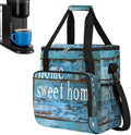 Wooden Board Coffee Maker Carring Bag Travel Carrying Storage Tote Bag Compatible with Keurig K-Mini or K-Mini Plus Portable Single Serve Coffee Brewer Case with Pockets for K-cup Pods